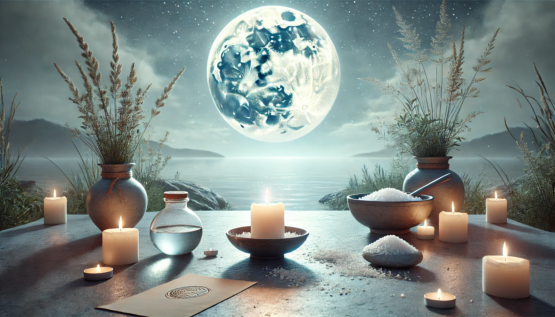 Ritual da Lua Cheia para Limpeza e Recomeço Espiritual